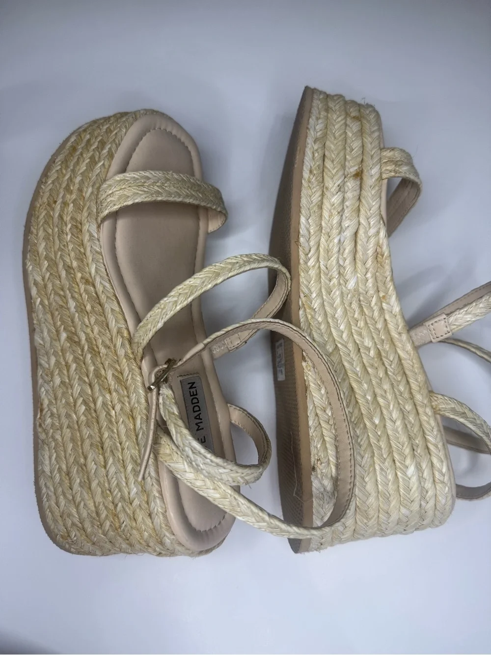 Steve Madden Espadrille Platform Sandal in Natural